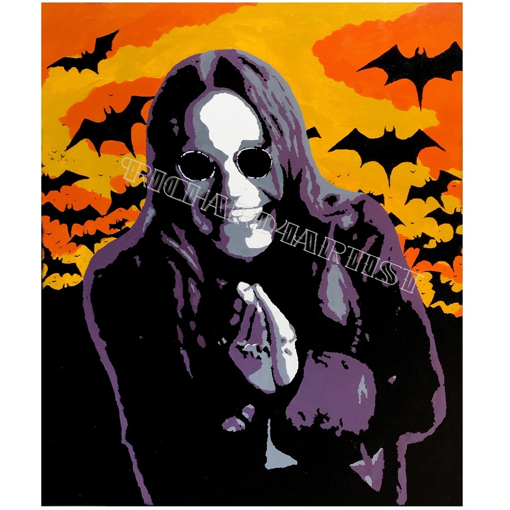 NWT Ozzy Osbourne Pray Art PRINT Rock Halloween